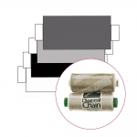 Õmblusniidid, 100% PES, 366m, Coats Diagonal Chain, Ideal - valge, must, hallid