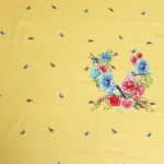 Tihaste ja lillekestega, veniv puuvillasegu kangas kupongina, 70 cm x 150 cm, 11939, Stenzo textiles