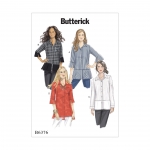 Naiste nööbitavad särgid, Butterick B6376