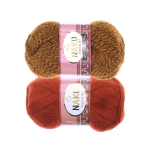 Wool Blend Yarn Angora Luks, Nako