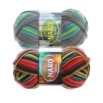  Villasesisaldusega mustrit moodustav sokilõng Boho, Nako, 100 g = 400 m