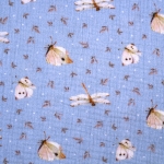 Liblikatega, puuvillane musliinkangas, 132,5cm, 209.220, Soodushind!