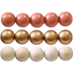 Värvitud puitpärlid, 24 mm, 50 g, Varanasi-India helmed