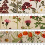 Puuvillane dekoratiivkangas, Panama Premium, taimemotiivid
