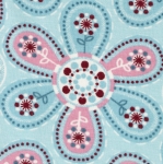 Puuvillane elastaaniga trikookangas, suurte lilledega 998.324