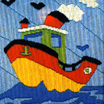 Half Cross-Stitch Kits, Satin Stitch