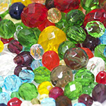 Ümarad tahulised klaaspärlid 