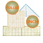 Rulers with Inch Gride 