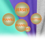 Thin cotton jersey fabric