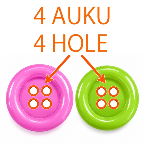 Nelireikäiset napit