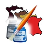 Leather dyes, leather care products