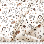 Тонкая хлопковая ткань с принтом, France, 140 см, Cotton Herault 