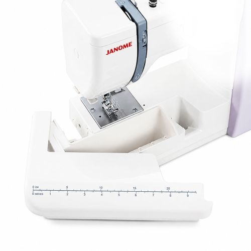 Ompelukone Janome 423s (5522) - Väsymätön klassikko superhintaan! Tarvikelokero työtasossa