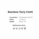 Bambusviskoosist pehme froteekangas, 150cm, 008250 