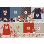 Rebasega, ja sõlmelise pahupoolega trikookangas kupongina, 75 cm x 150 cm, Stenzo, 16523 