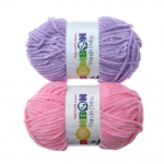 Pehme sametja pinnaga lõng Panda Baby, BonBon, 100 g = u. 120 m