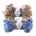 Pehme aasadega lõng Puffy Fur, Alize