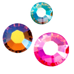 Klaaskristallid kangale, liimitavad, kuumkinnituvad; Swarovski jt