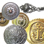 Metallist nööbid ja iluhaagid