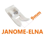 9mm pistelaiusega JANOME ja ELNA õmblusmasinate tallad ja tarvikud 