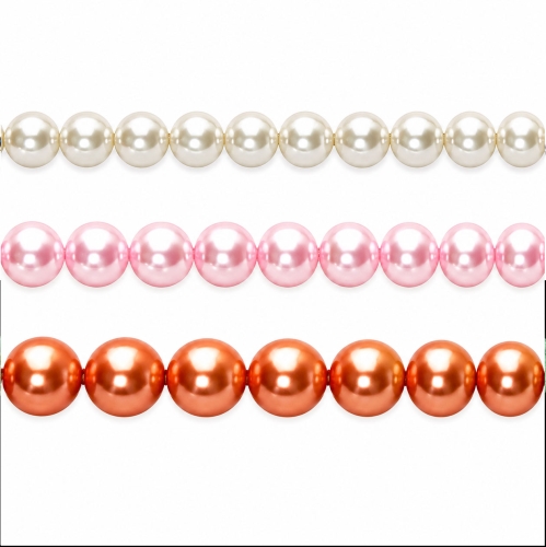 Round Glass Pearl Beads