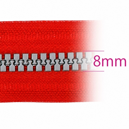 8mm hammastikuga plast tõmblukud